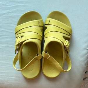 Chaco sling back slides green lime green Chacos
